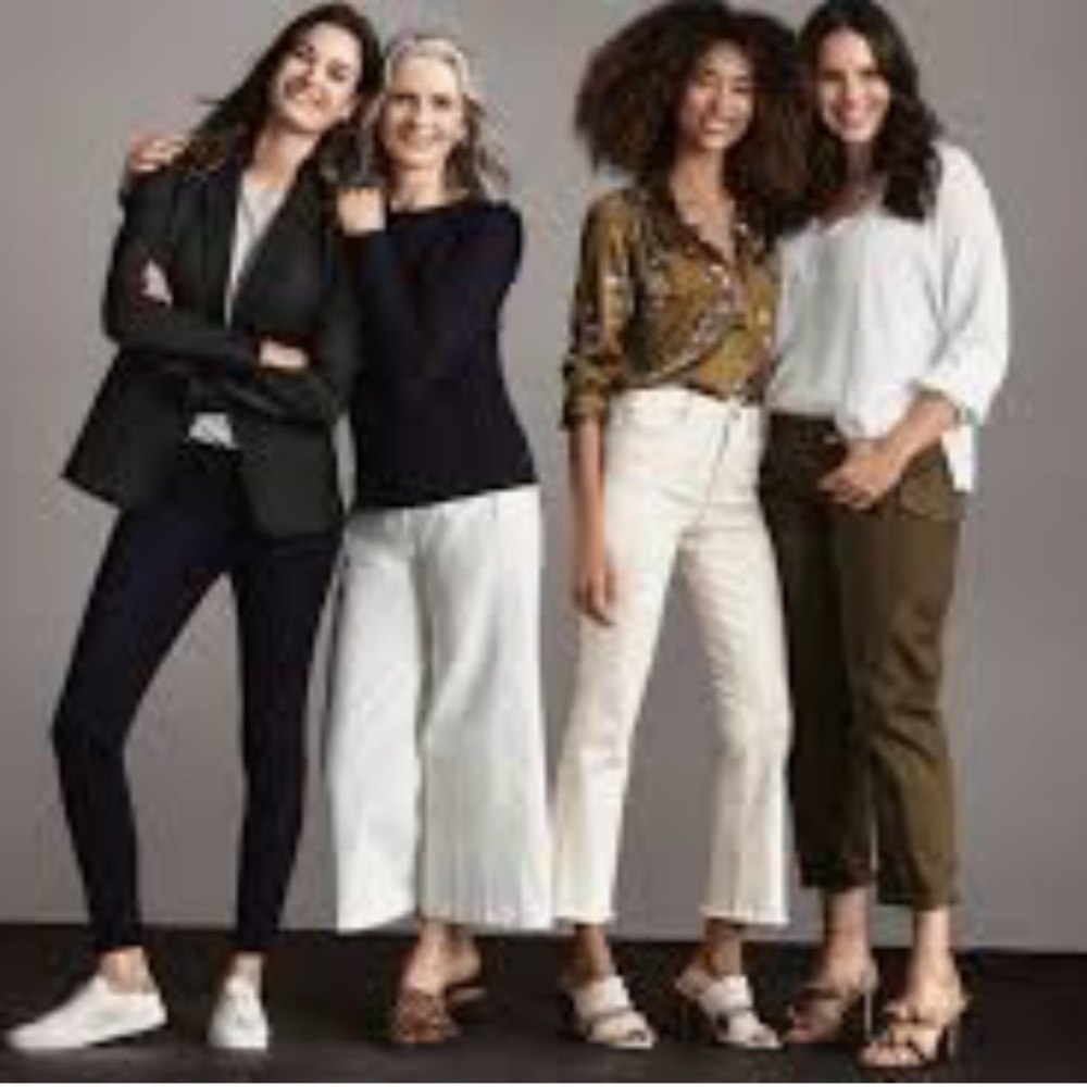 BURBERRY White Cotton Nova Check Detail Cropped Wide Leg Pants Woman’s M